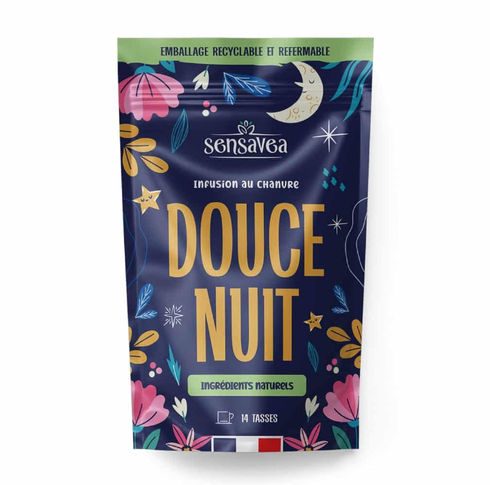Infusion CBD Douce nuit – 25g – Sensavea