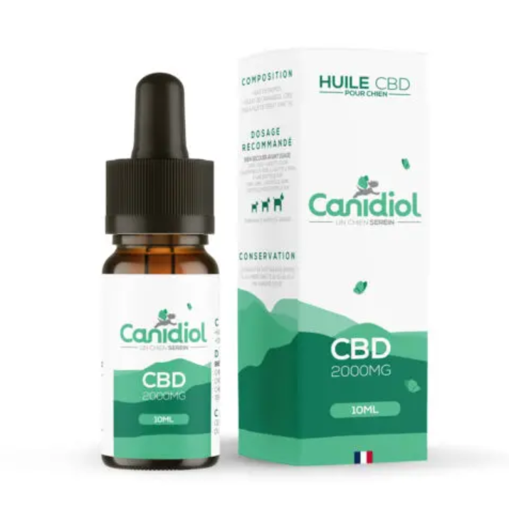 Huile CBD pour chiens à 20% - 10 ml - Canidiol
