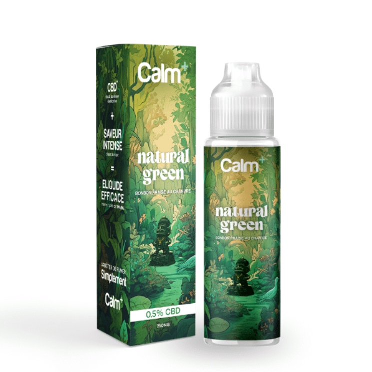 E-liquide CBD 0,5% - Natural Green - 50 ml - Calm+
